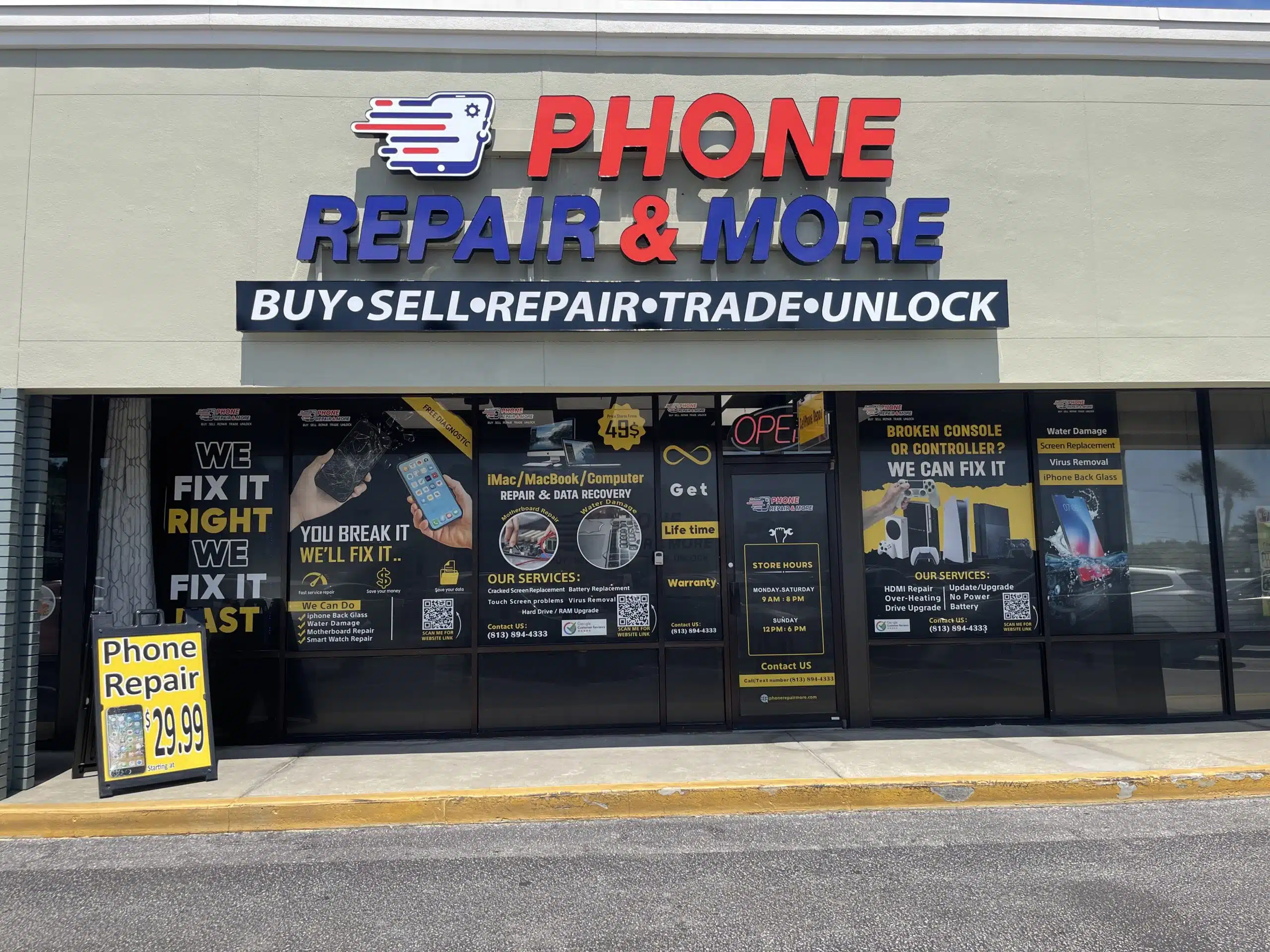 Phone Repair and More carrollwood phone repair store