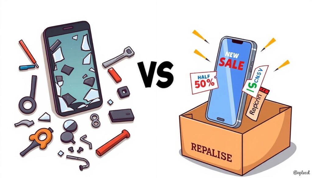 cost vs. benefit analysis in cell phone repair and smartphone replacement