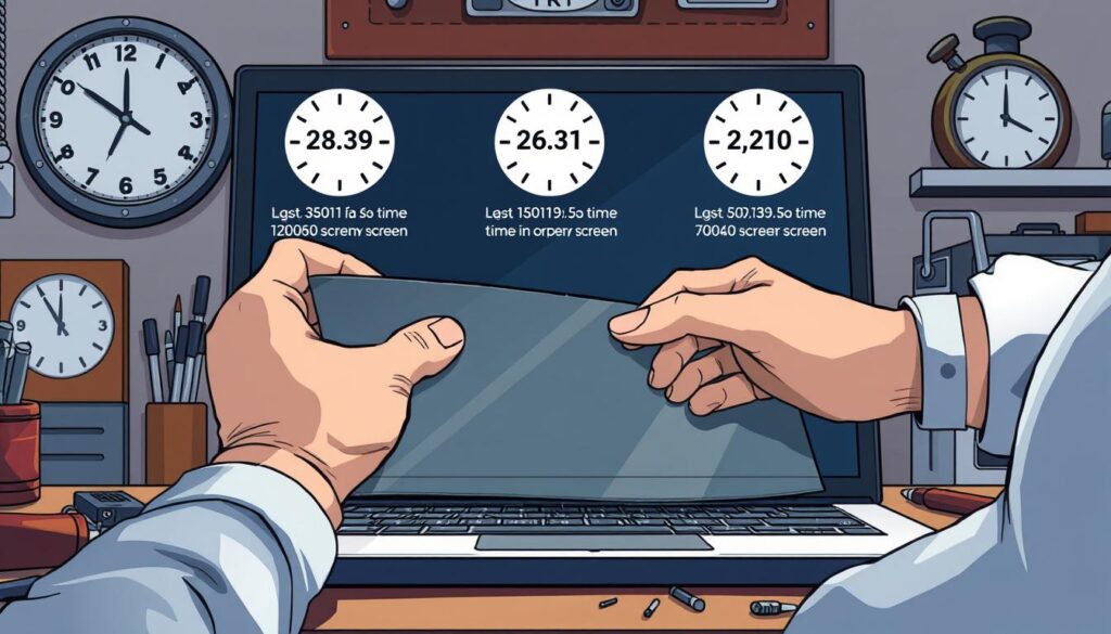 laptop screen repair time