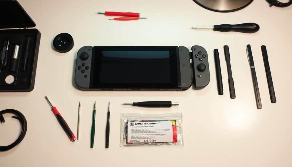 preparing for Nintendo Switch battery replacement