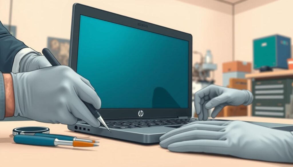 HP laptop screen replacement service