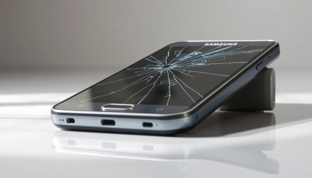 Samsung cracked screen fix price