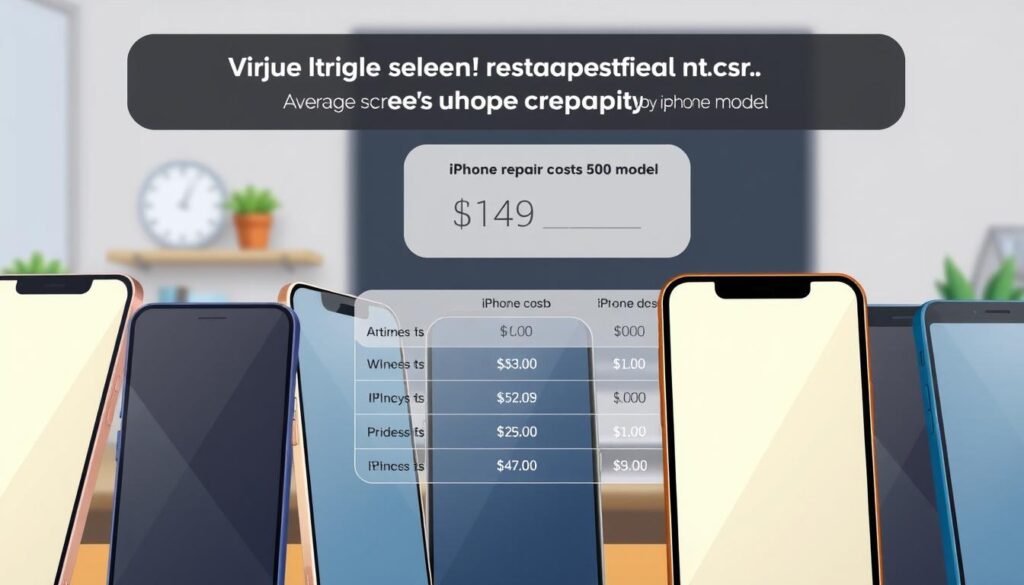 average price for iPhone screen repair