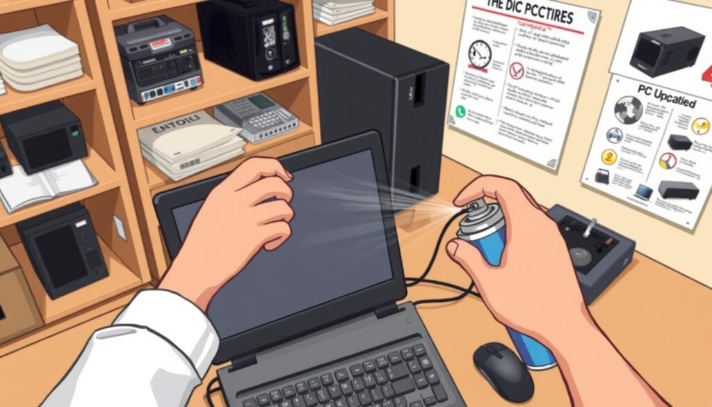 cleaning PC maintenance practices