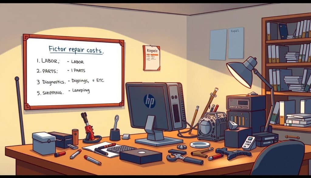 factors affecting HP computer repair costs