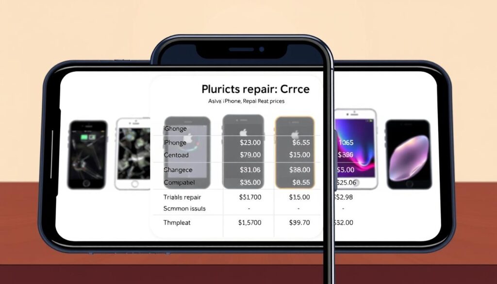 iPhone screen repair price
