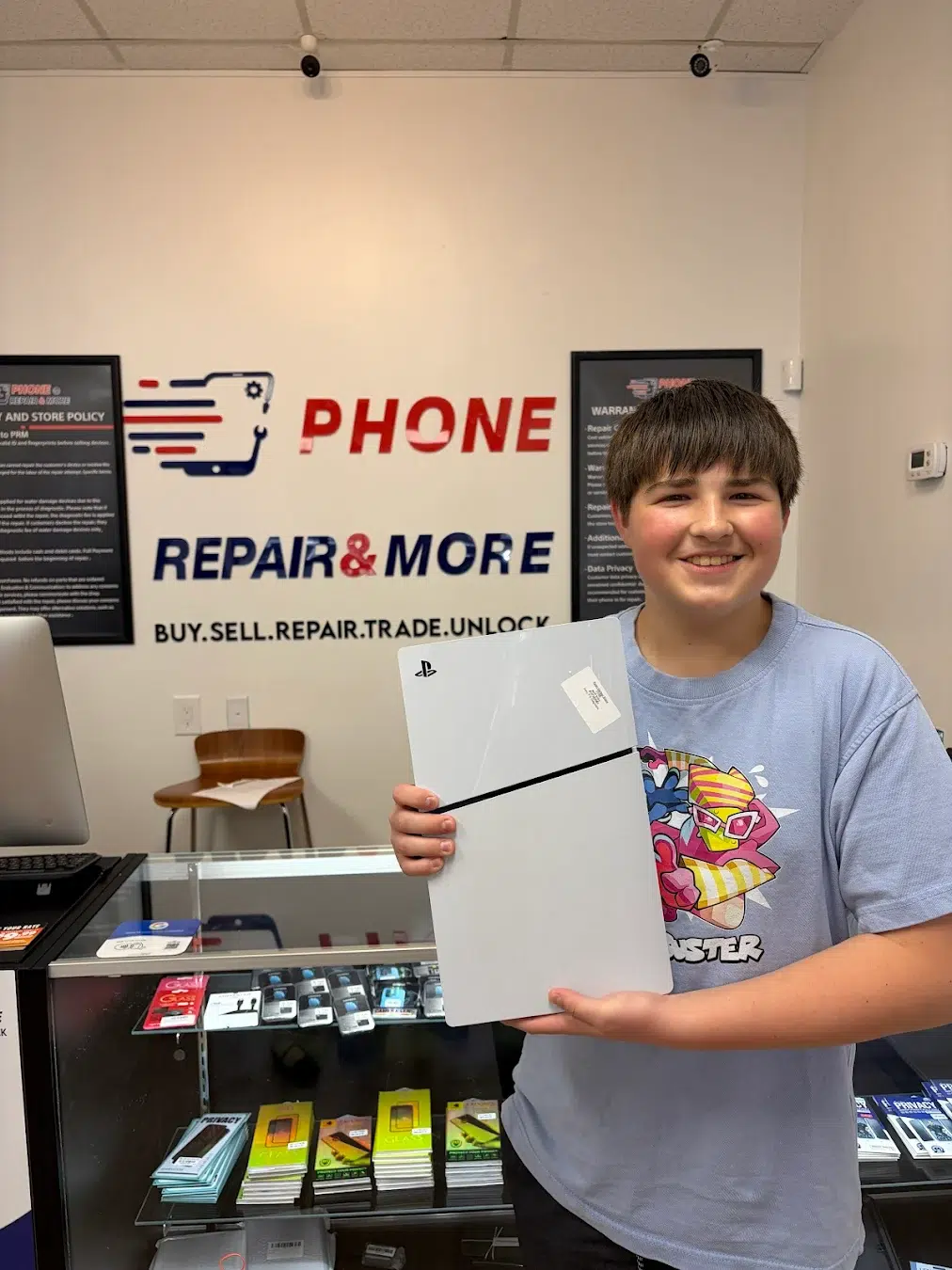 PS5 console repair completed at the Palm Harbor store