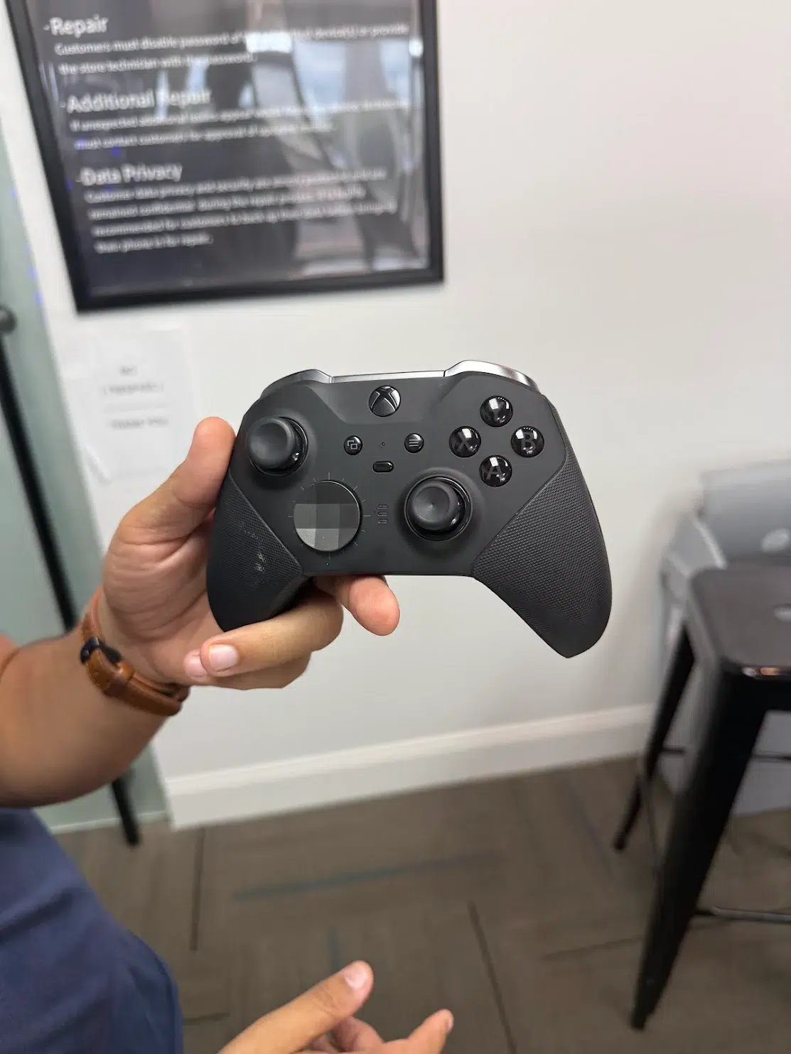 Xbox Elite Series 2 controller after repair at Phone Repair & More in Wesley Chapel
